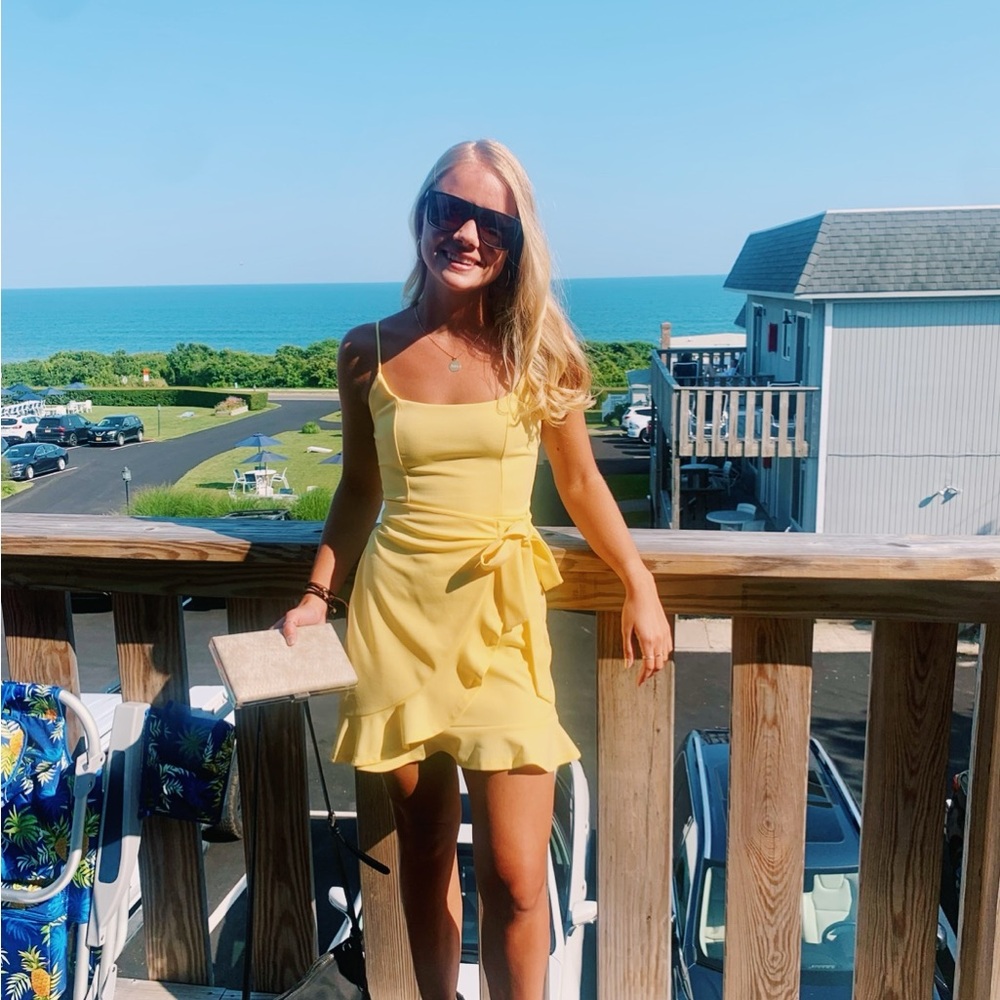 Lucy in the Sky Yellow Mini Dress